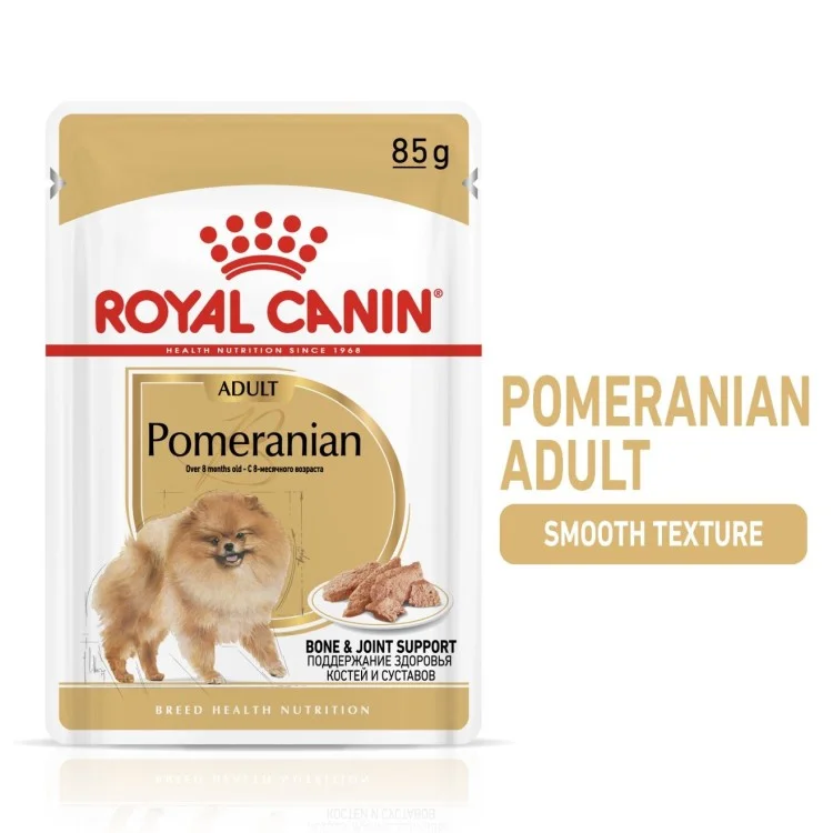 breed health nutrition pomeranian (wet food pouche) 85 gr