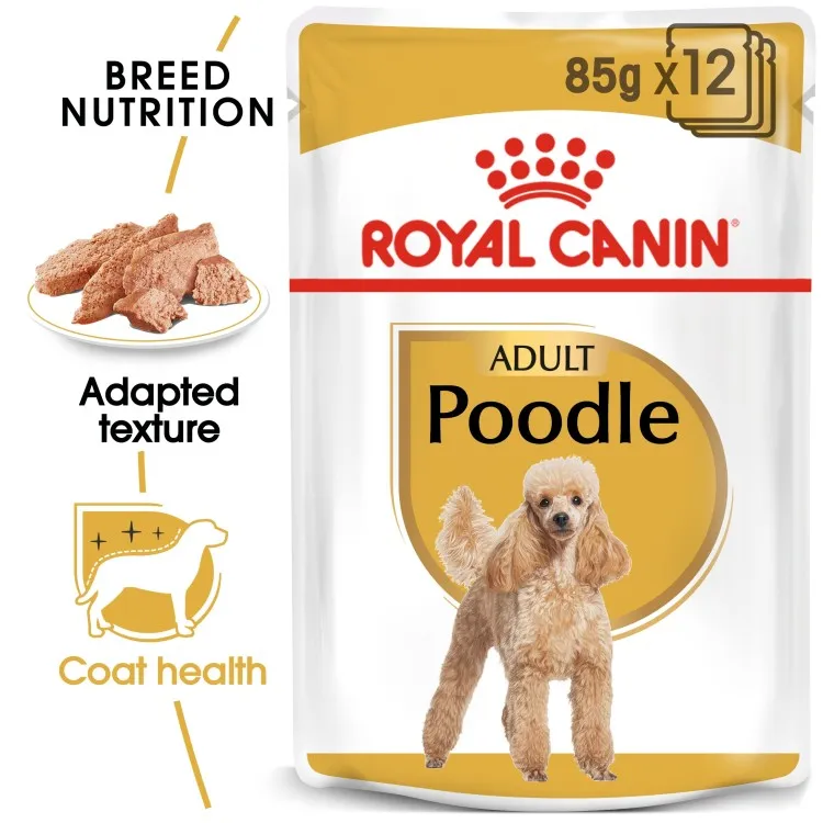 breed health nutrition poodle adult (wet food pouche) 85 gr