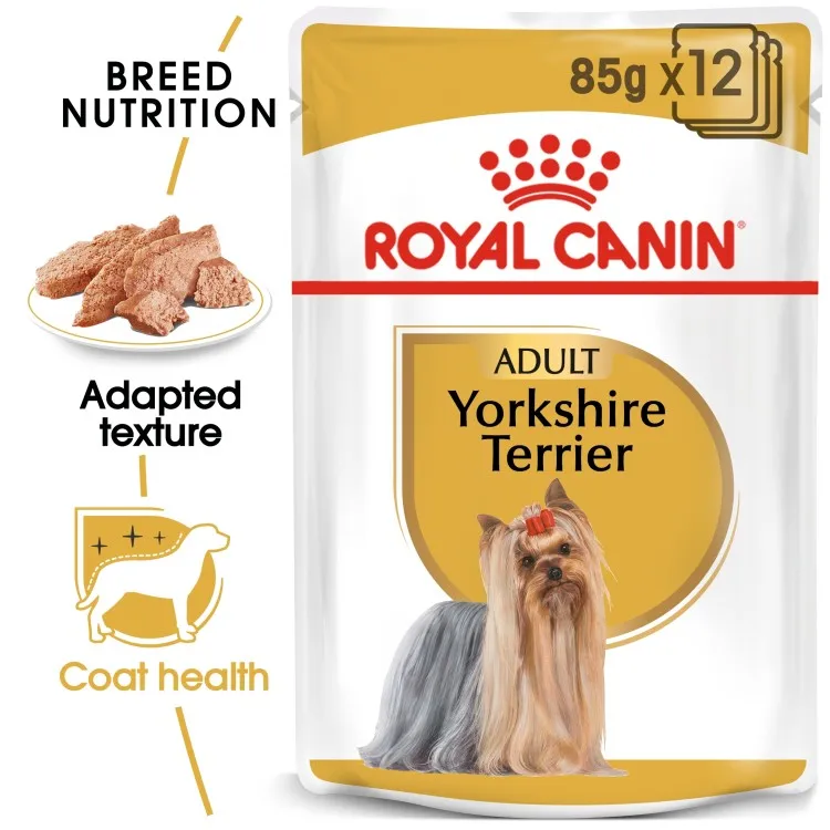 breed health nutrition yorkshire adult (wet food pouche) 85 gr