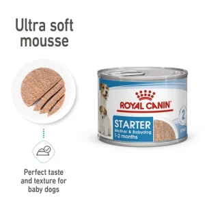canine health nutrition starter mousse (wet food cans) 195 gr