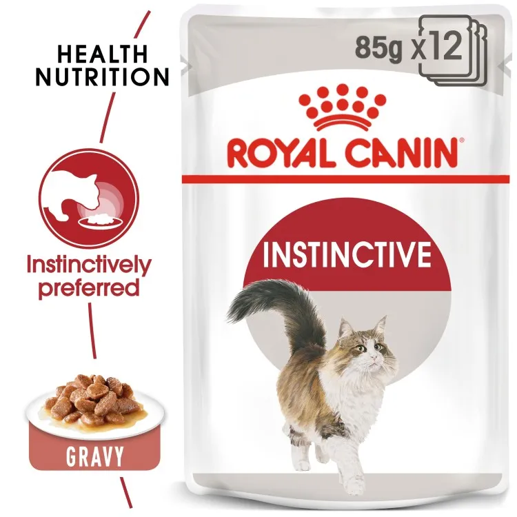 feline health nutrition instinctive adult cats gravy (wet food pouch) 85 g