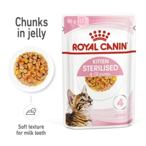 feline health nutrition kitten sterilised jelly (wet food pouch) 85 g