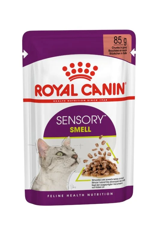 feline health nutrition sensory smell gravy (wet food pouch) 85 g