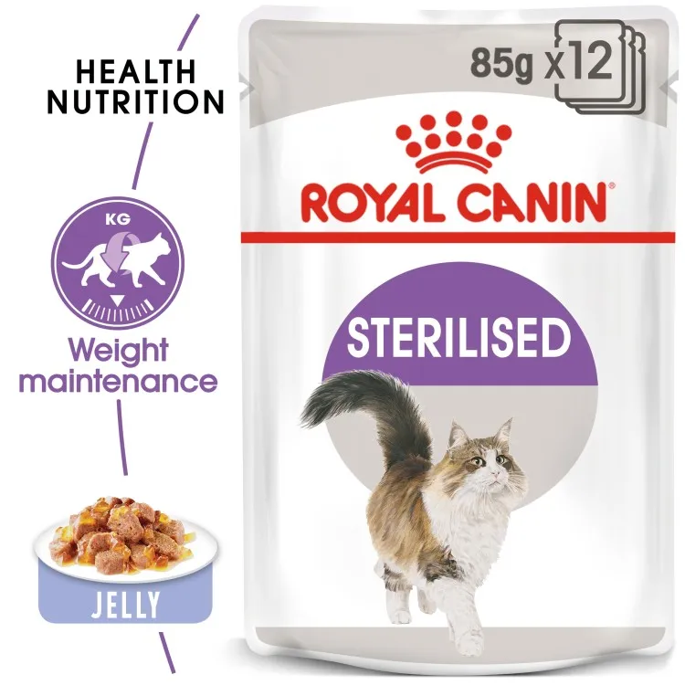feline health nutrition sterilised jelly (wet food pouch) 85 g