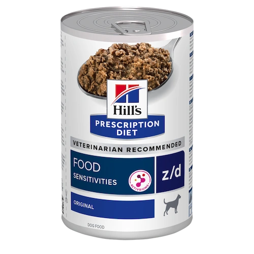 hill’s prescription diet food sensitivities z/d dog food 370 g