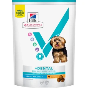 hill’s vet essentials multi benefit adult 1+ small & mini dental dog dry food 650 g – 2 kg