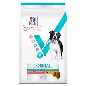 hill’s vet essentials multi benefit + dental adult 1+ medium and large breed dry dog food 2kg