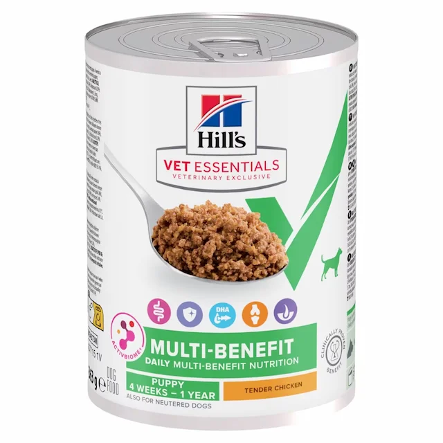 hill’s vet essentials multi benefit puppy wet food with chicken 363g