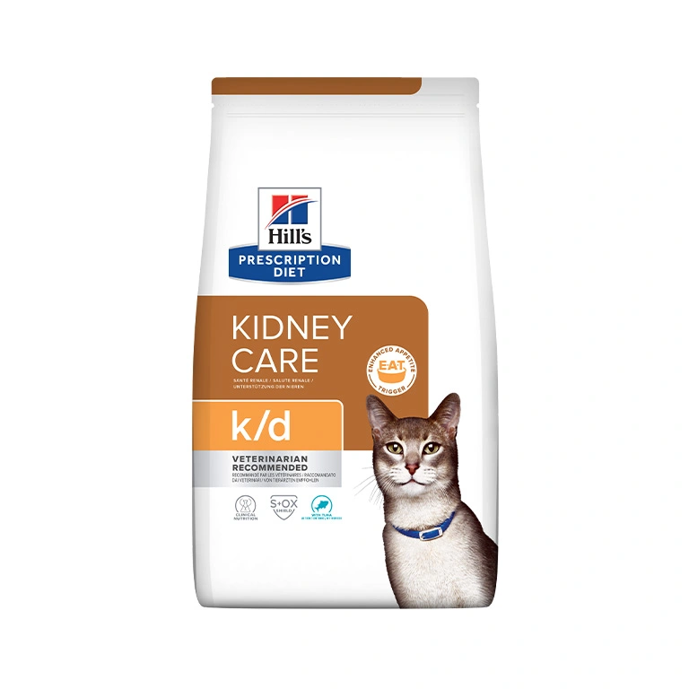 hill’s prescription diet kidney care k/d cat food with tuna 1.5 – 3 kg