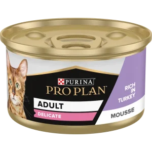purina pro plan adult delicate digestion wet cat food mousse rich in turkey 85 g