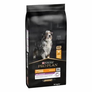 pro plan medium and large adult 7+ age defence chicken dry dog food