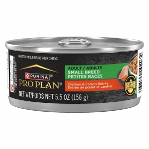 purina pro plan adult small breed chicken & carrots entrée in gravy wet dog food
