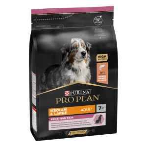 purina pro plan sensitive skin medium and large senior 7+ dry dog food with salmon 3 14 kg